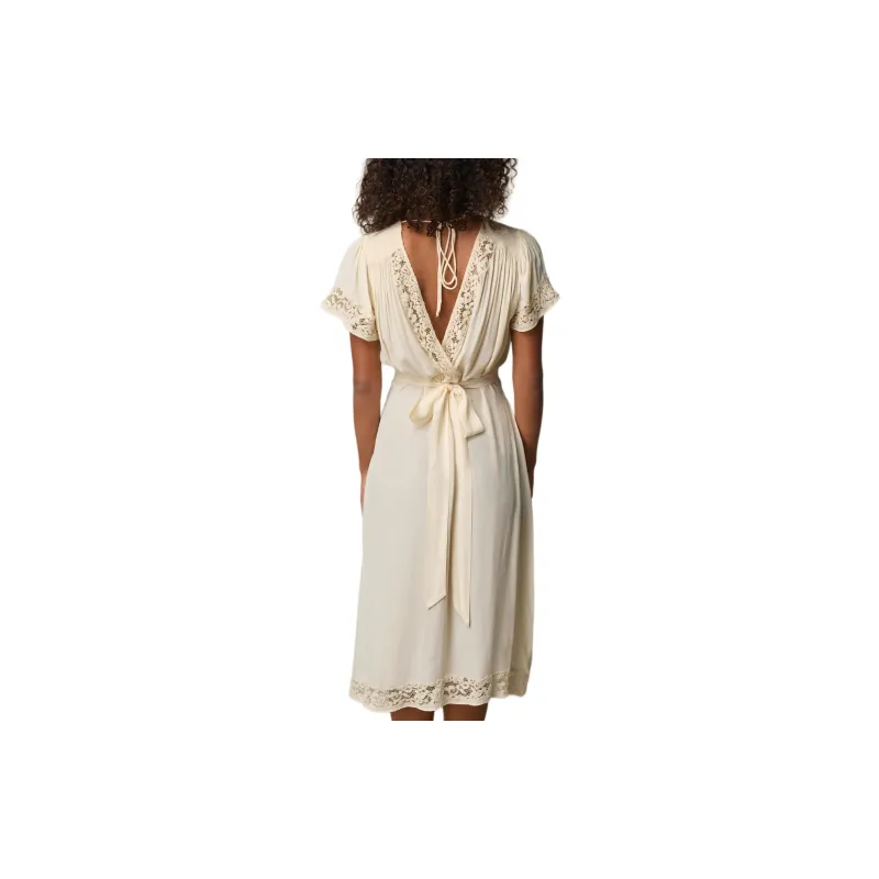Rouje RUTHY DRESS Short-Sleeved Dresses Women's Beige-1