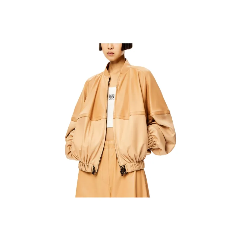 LOEWE Nappa Bomber Jacket Beige/Sand-2