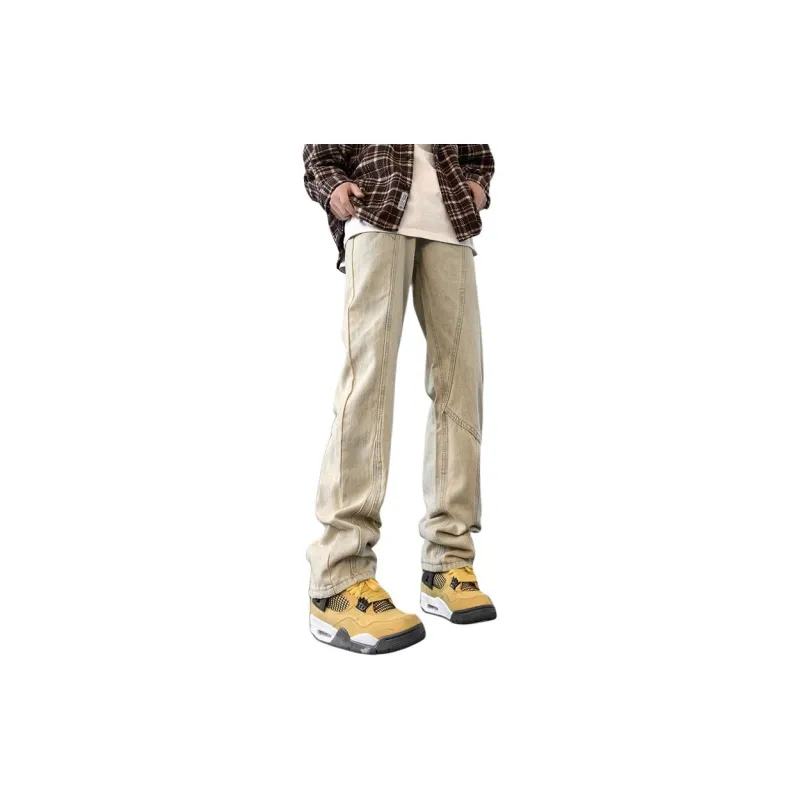 Concubine Zhu Jeans Unisex Yellow Mud-7