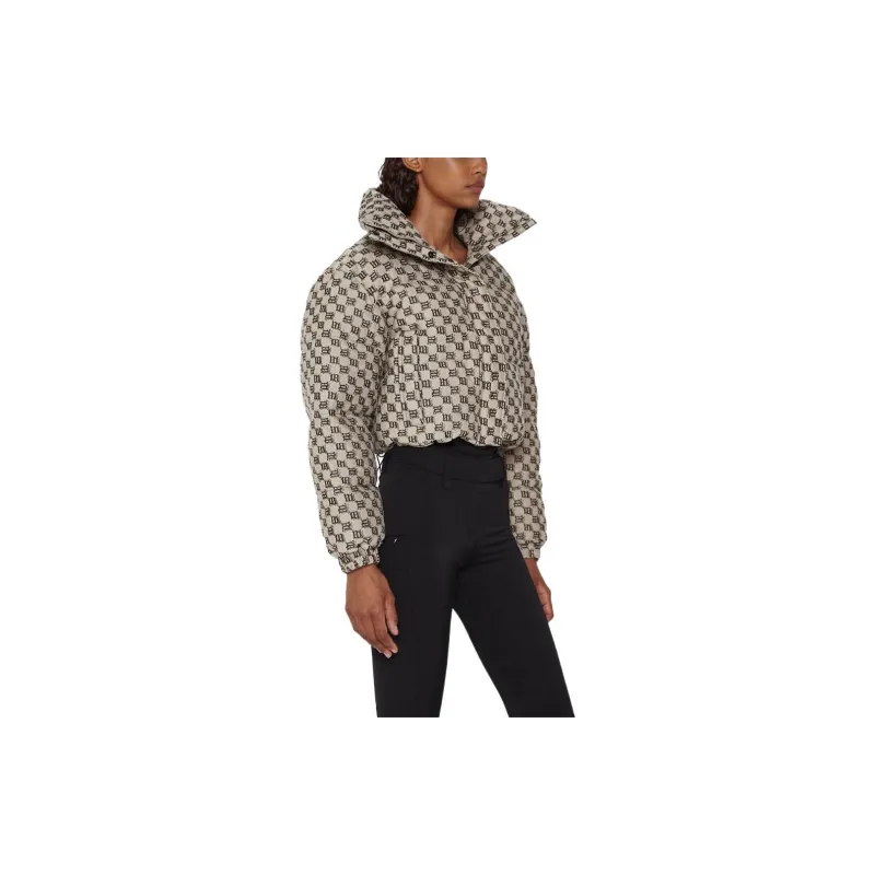Misbhv Monogram Jacquard Canvas Puffer 'Beige'-4