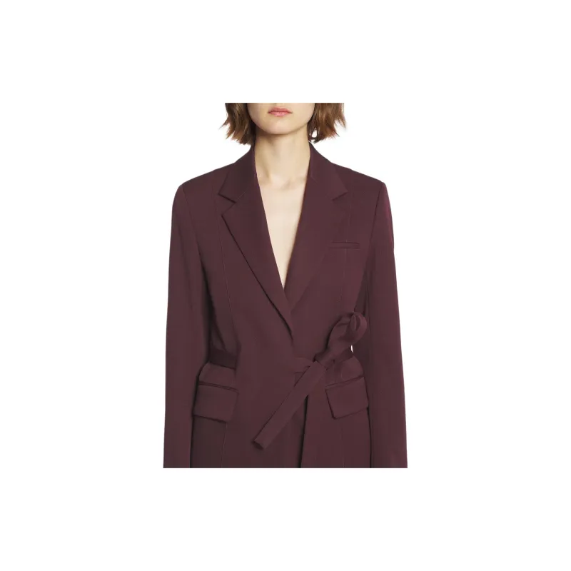 Lanvin Tied Waist Long Sleeved Tailored Blazer-3