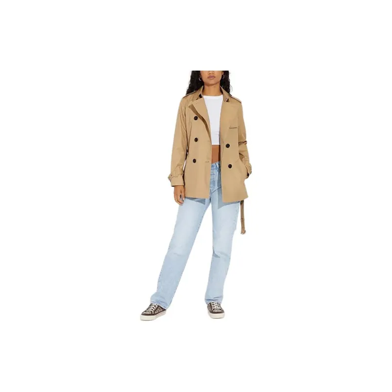 COACH SS24 Trench Coat Women's Khaki-1