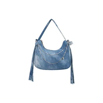 UNITE STAR Nylon Commute Large Capacity Versatile High-Value Shoulder Bag Handbag Shoulder Bag Women's Blue/Denim Blue