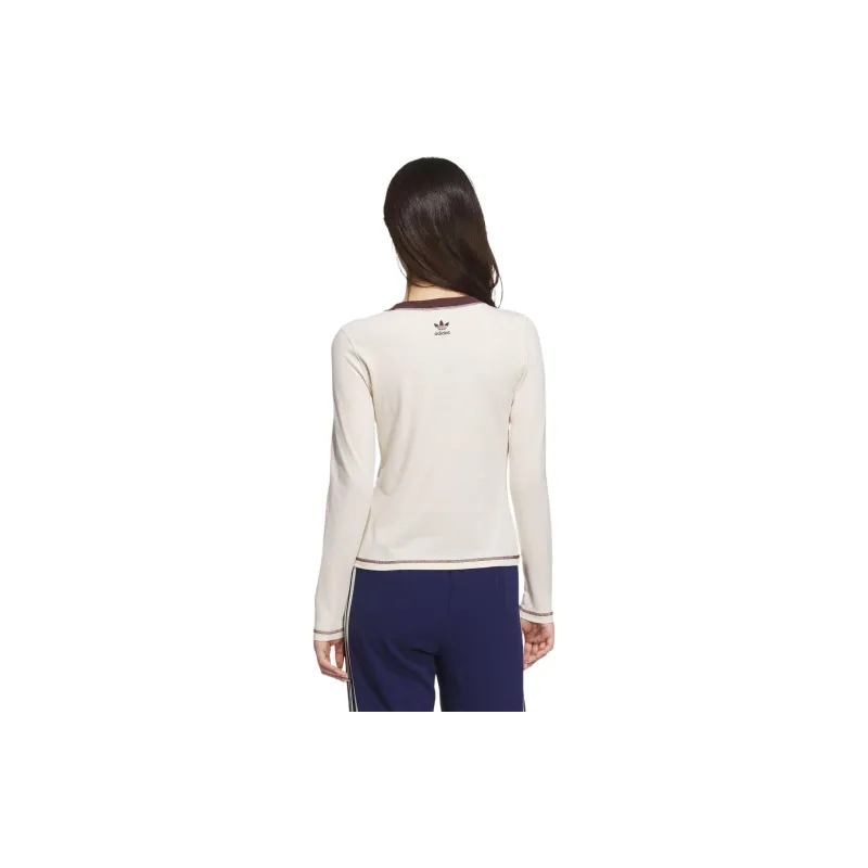 Adidas Originals T Shirt Women's Wonder White-2