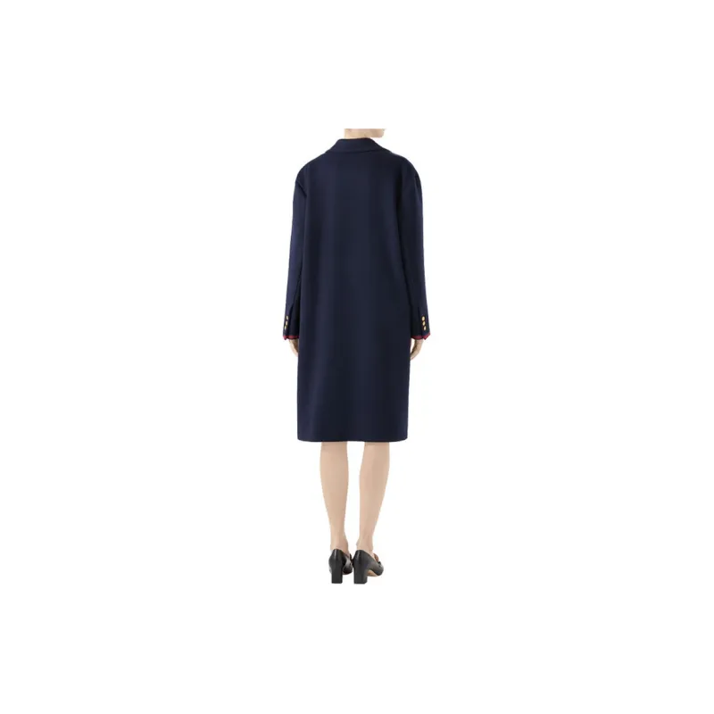 GUCCI Coats Women's Navy Blue-2