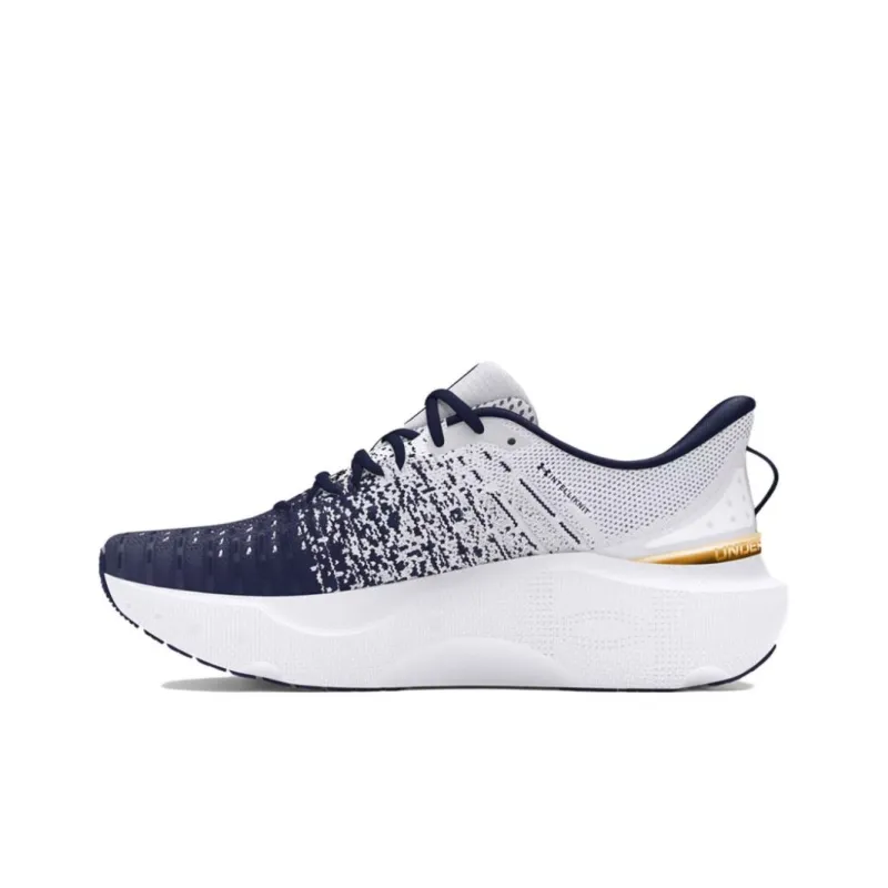 Under Armour Infinite Elite Anti Slip Wear Resistant Low Top Casual Running Shoes Unisex White Blue-1