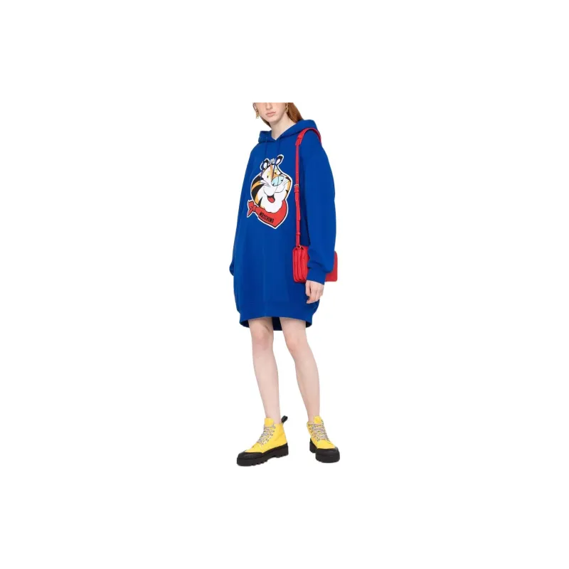 MOSCHINO Long-Sleeved Dresses Women's Blue-1