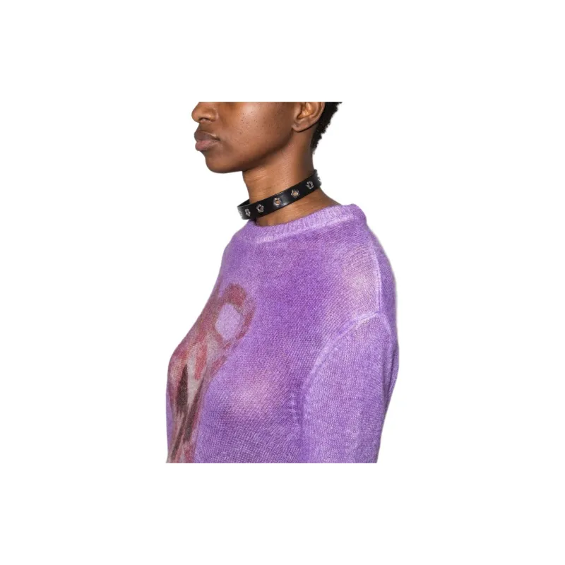 Givenchy Oversized Sweater With Ceramic Prints 'Mauve'-7