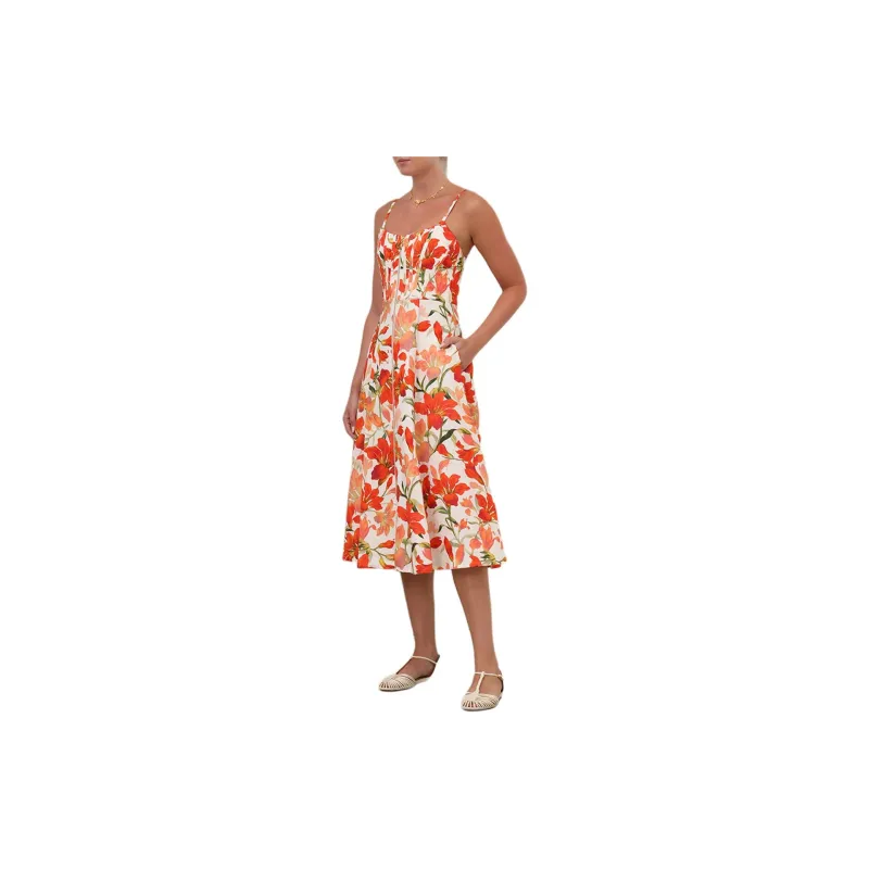 Zimmermann SS24 Slip Dresses Women's Red-5