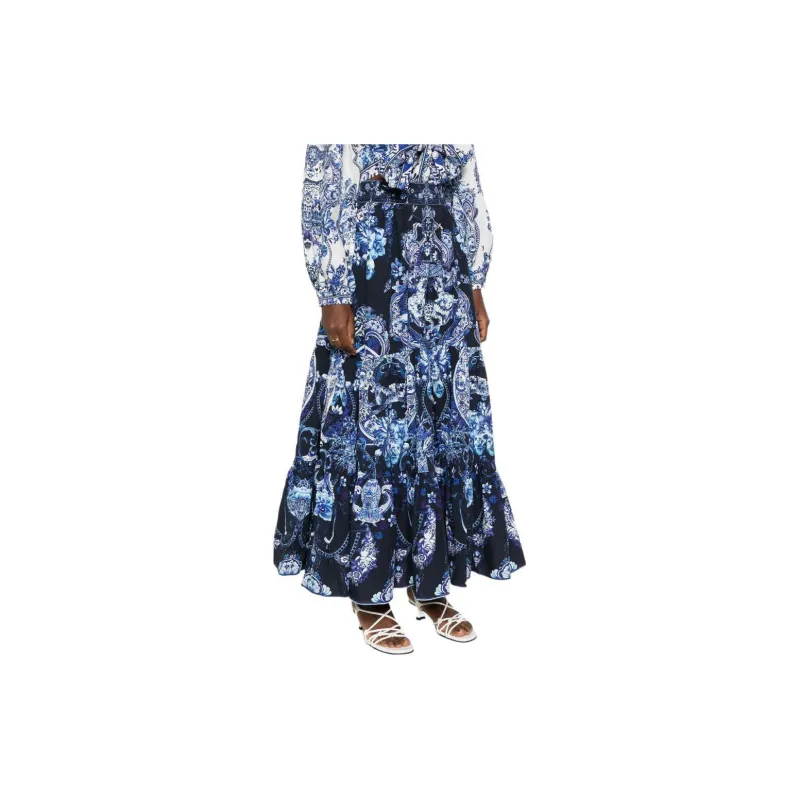 Camilla Delft Dynasty print Maxi Skirt-3