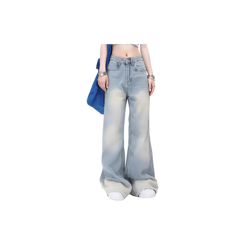 YINLEI Jeans Women's Washed Blue-4