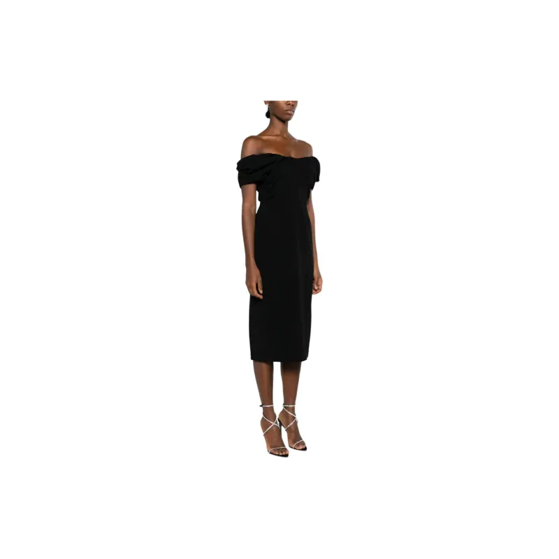 A.L.C. Nora Off-shoulder Midi Dress-3