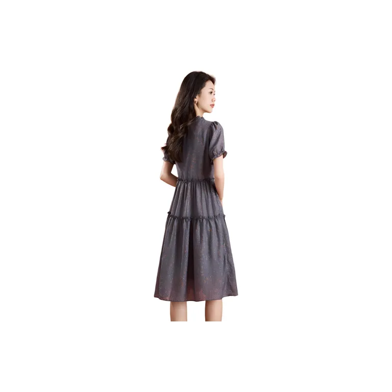 Mylan Short Sleeved Dress Women's Gray-2
