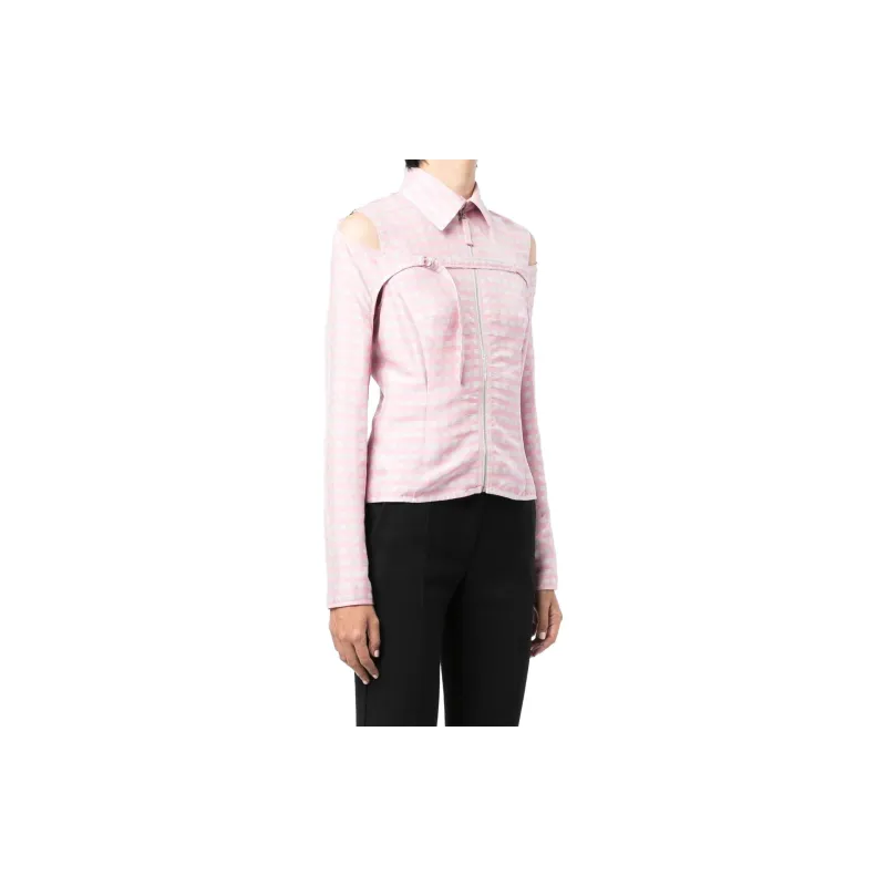 Jacquemus Check Pattern Long Sleeve Shirt-4