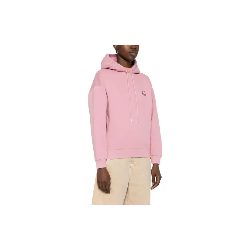Maison Kitsune Bold Fox Head Patch Drawstring Hoodie-3