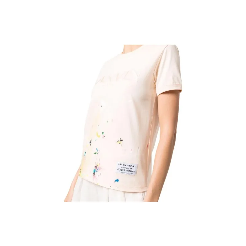 Lanvin Gallery Dept. X Lanvin Women's Short Sleeve Embroidered T Shirt 'Multicolor'-4