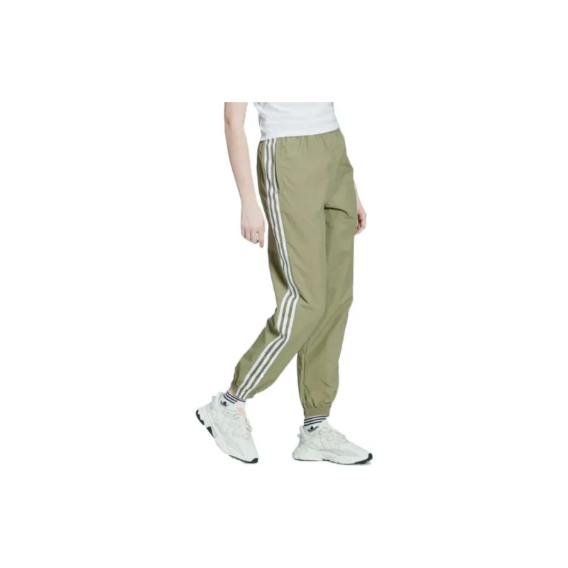 Adidas Originals Knitted Sports Pants Women's Olive Green-3