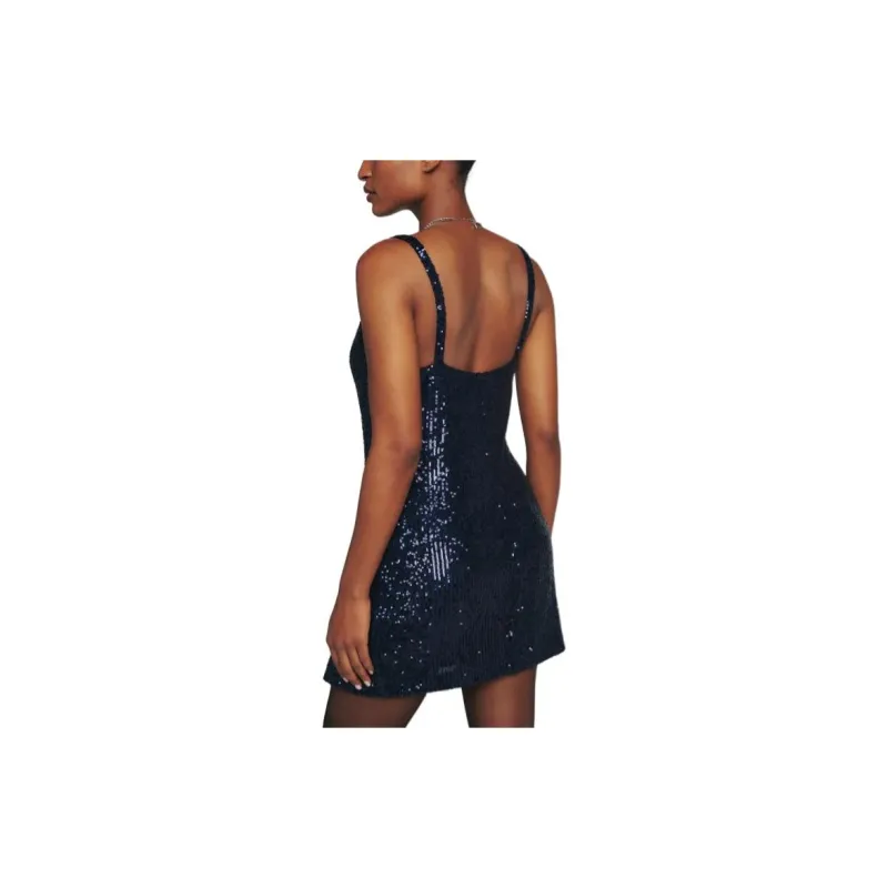 REFORMATION Jimmy Dress Slip Dress Women's Marine Blue-2