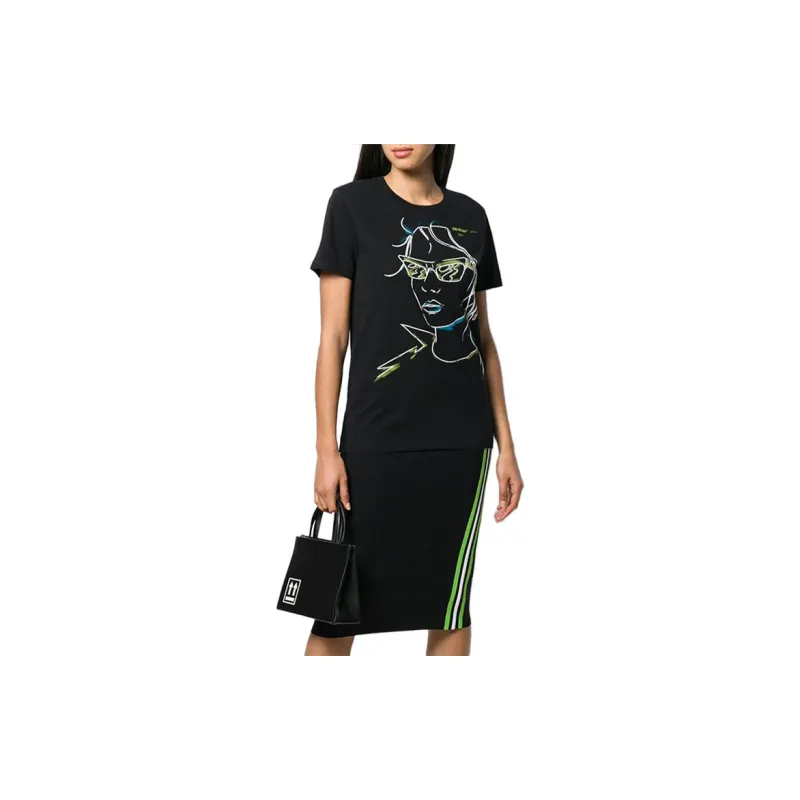 OFF WHITE Ss20 T Shirts Women's Black-1