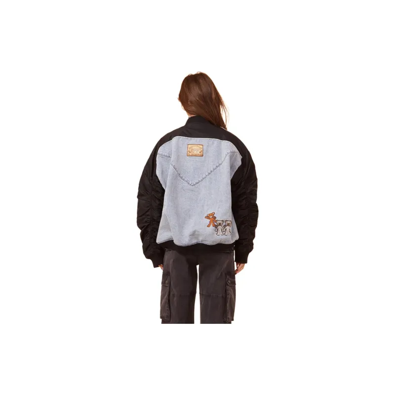 LALABOBO Jacket Women's Medium Blue White-2