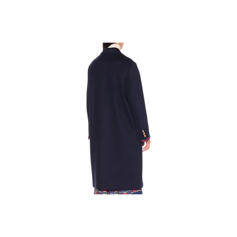 GUCCI Coats Women's Navy Blue-4