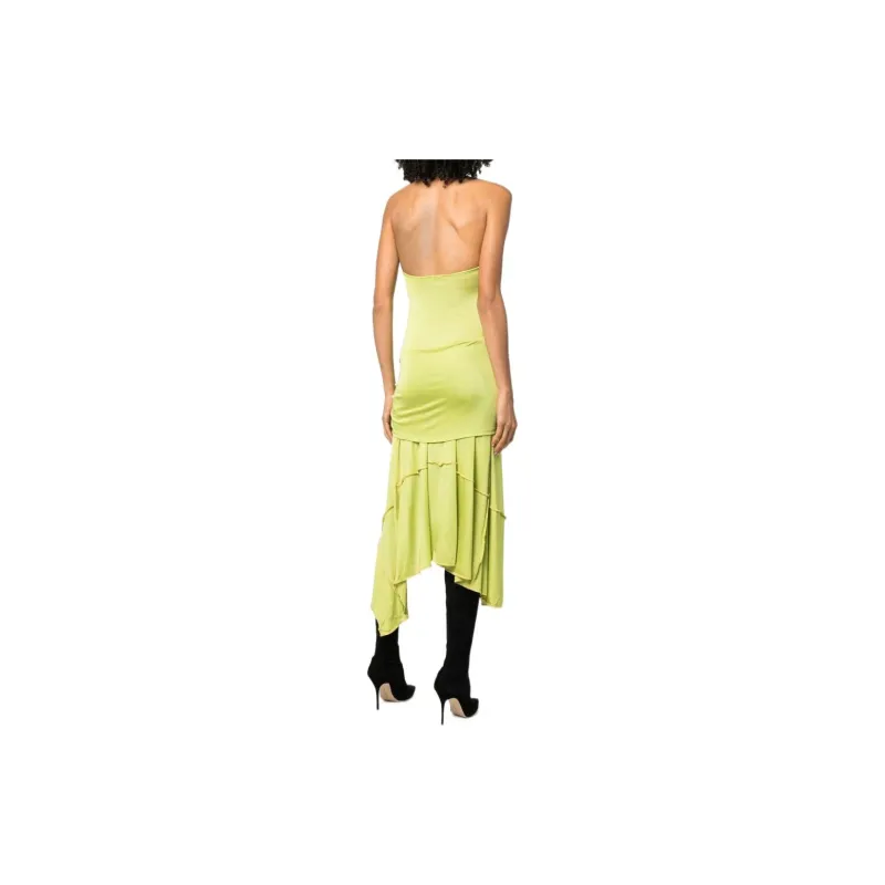 DIESEL Sleeveless Dresses Women's Yellow Green-2