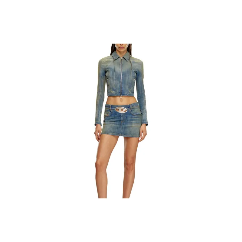 DIESEL De-Ron-S2 Denim Mini Skirt-3