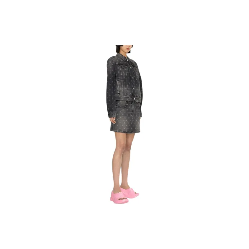 Givenchy Monogram-pattern Denim Jacket-8