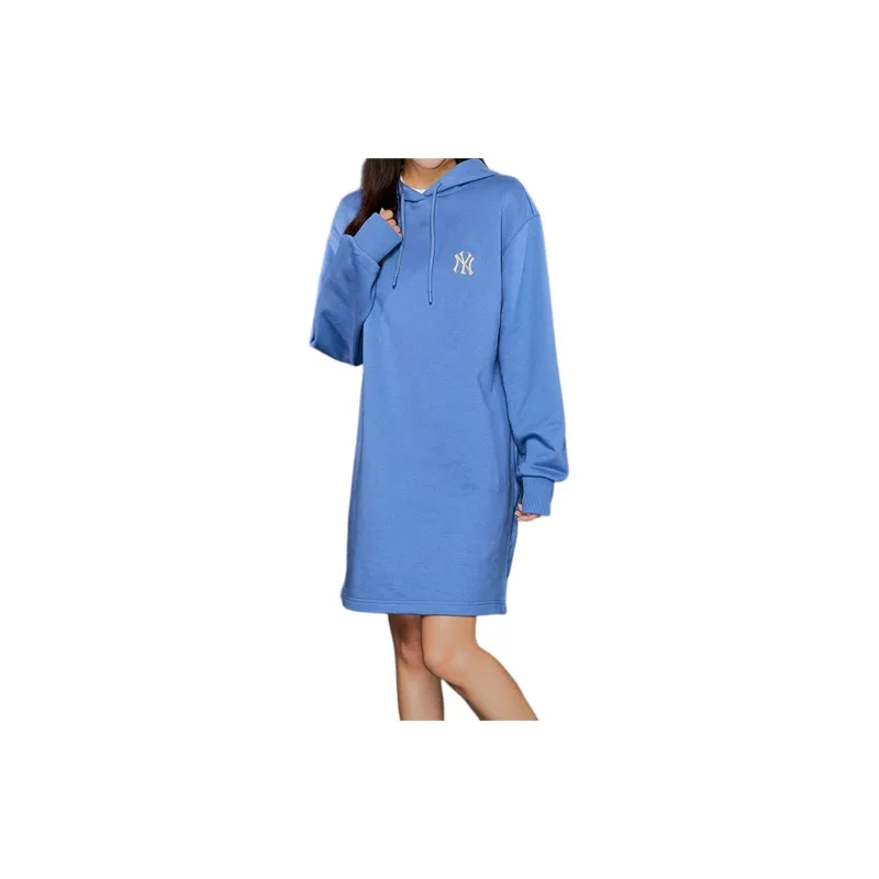 MLB Long Sleeved Dresses Women's Sky Blue-3