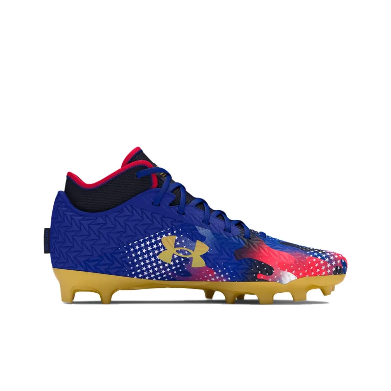 Under Armour Anti Slip Wear Resistant Soccer Shoes Men's Blue-1
