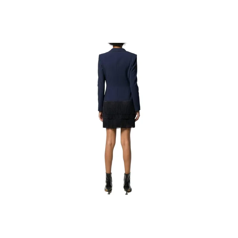 Elisabetta Franchi Long-Sleeved Dresses Women's Blue-3