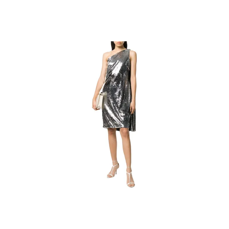 Stella McCartney Sequined One shoulder Dress-2