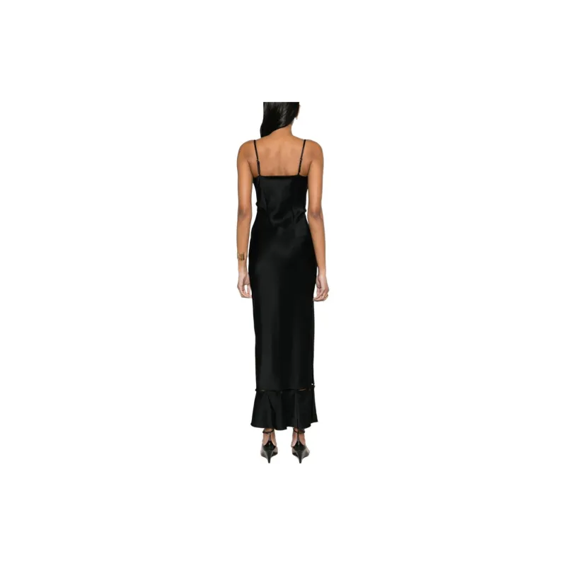 NANUSHKA Renny Panelled Satin Dress-3