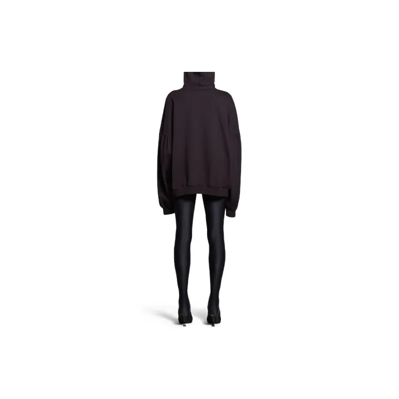 Balenciaga Sweatshirt Loose Fit Style Women's Black-3