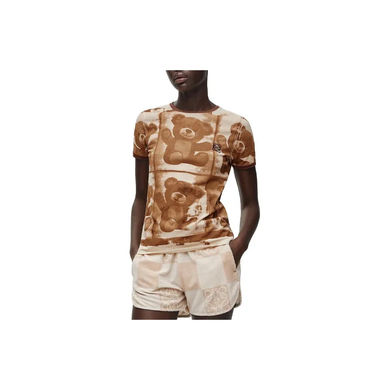 LOEWE T-Shirts Women's Brown-3