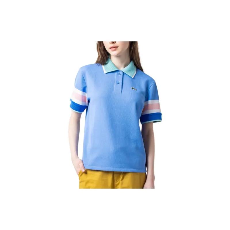 LACOSTE Polo Shirt Women's Blue-5