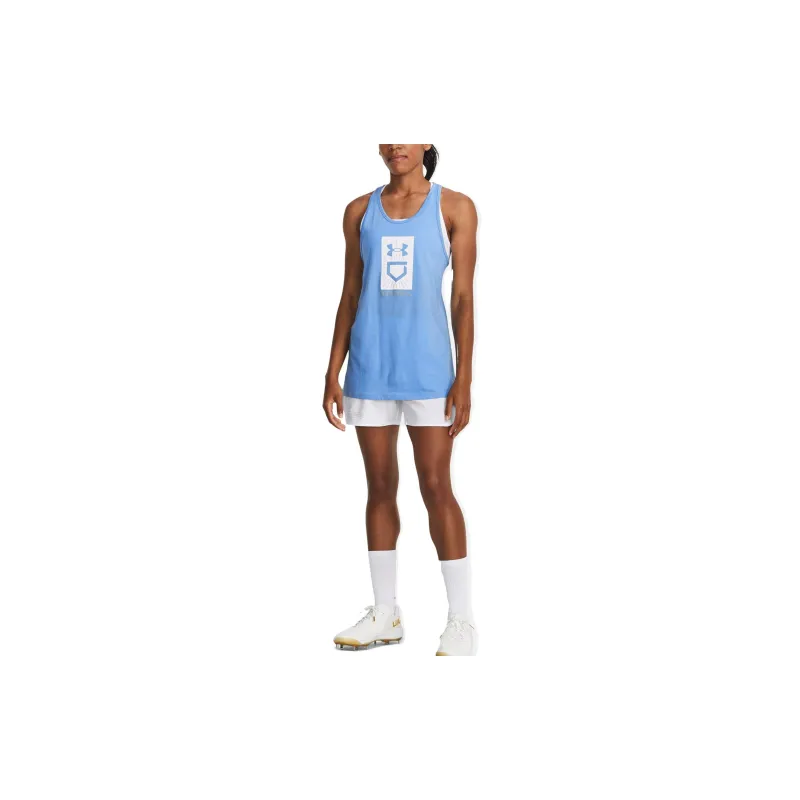 Under Armour Plate Tank Tops Women's Blue-3