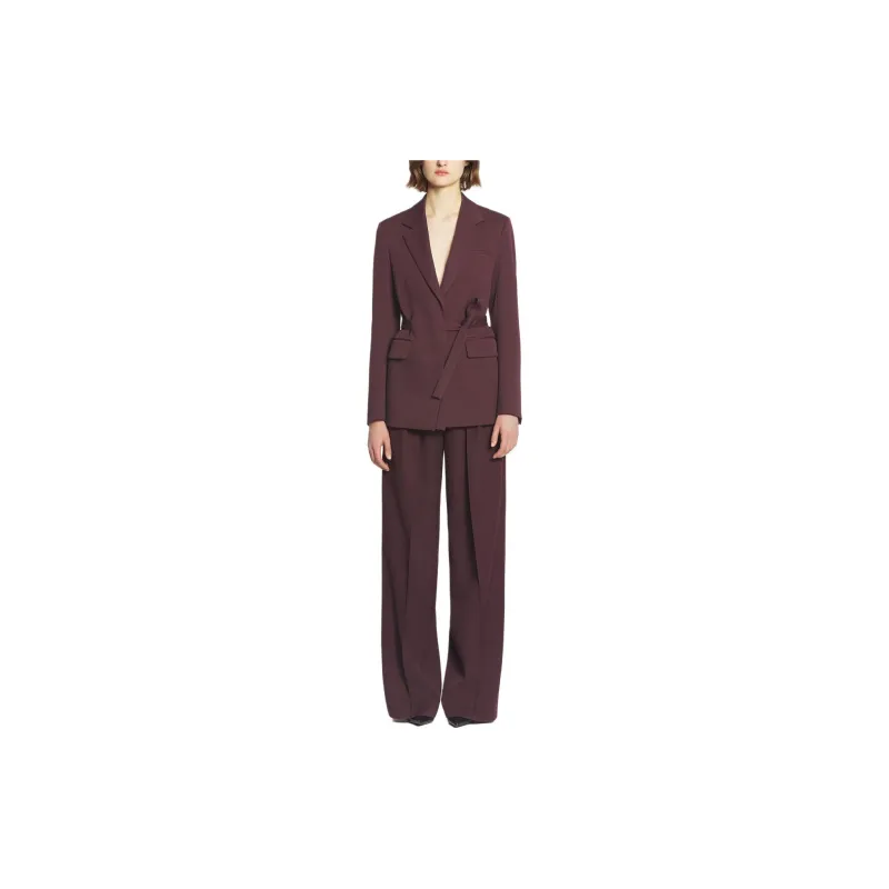 Lanvin Tied Waist Long Sleeved Tailored Blazer-1