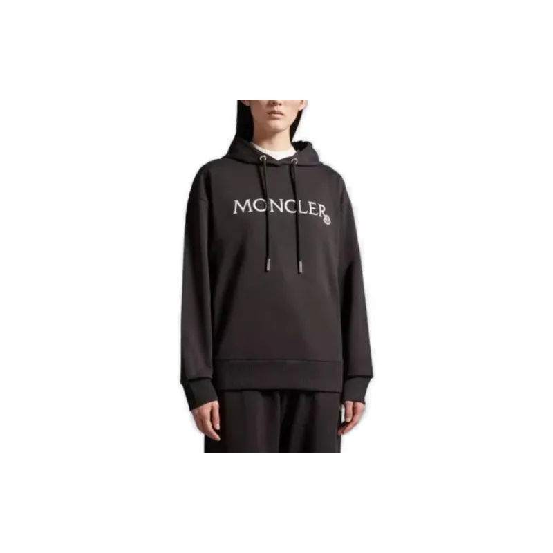 Moncler Logo Embroidered Drawstring Hoodie-2