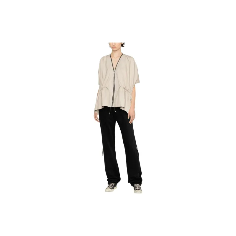 RICK OWENS Sail Short sleeve Leather Jacket-2