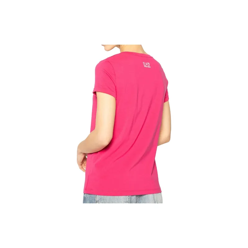 EMPORIO ARMANI T Shirts Women's Rose Red-3