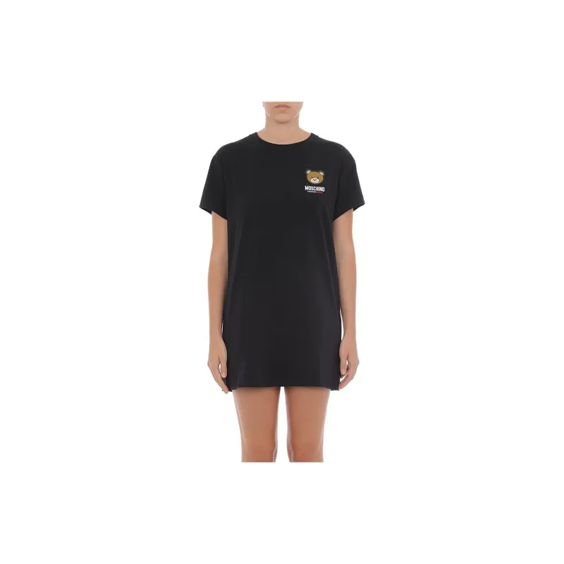 MOSCHINO Teddy Bear Patch Long T-Shirt-1