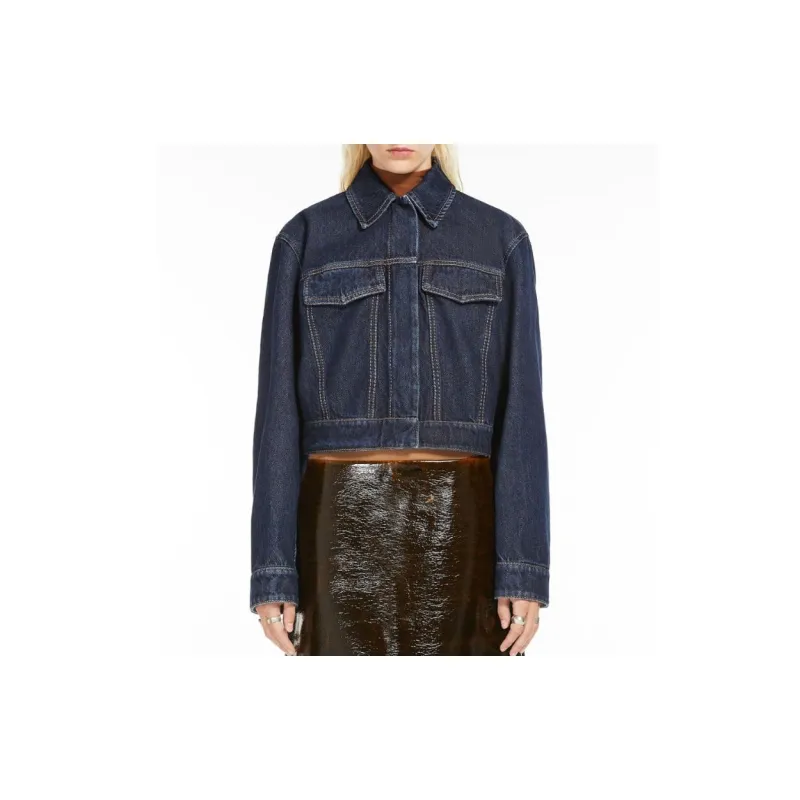 SportMax Bormio Cropped Denim Jacket-2