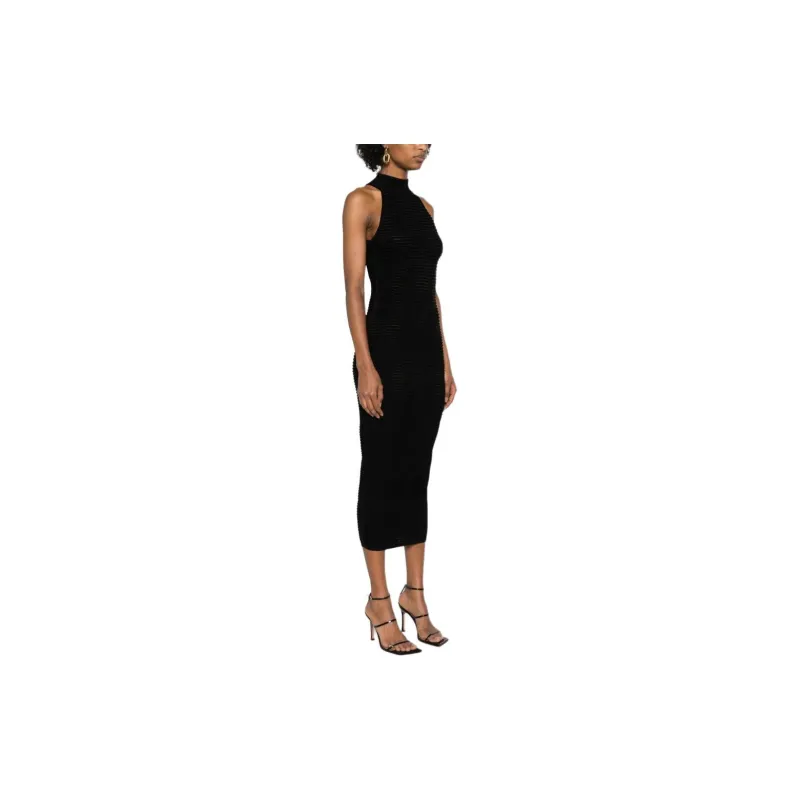 BALMAIN Diamond jacquard Midi Dress-3
