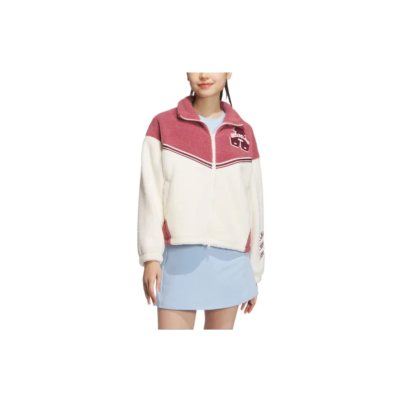 Adidas Originals COLLEGIATE Jacket Women's Dark Pink/Ivory-2