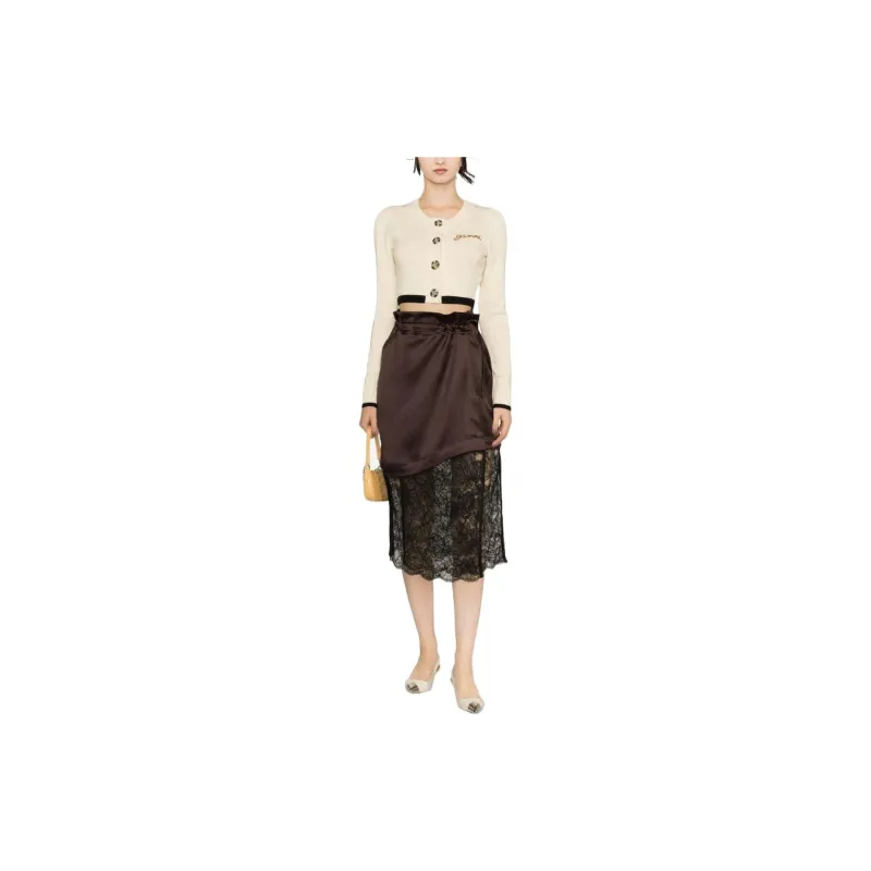 GANNI FW22 Sweater Women's Khaki-3