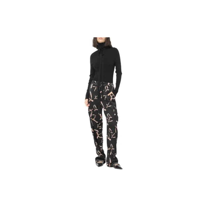 PINKO Graphic print Wide leg Trousers-3