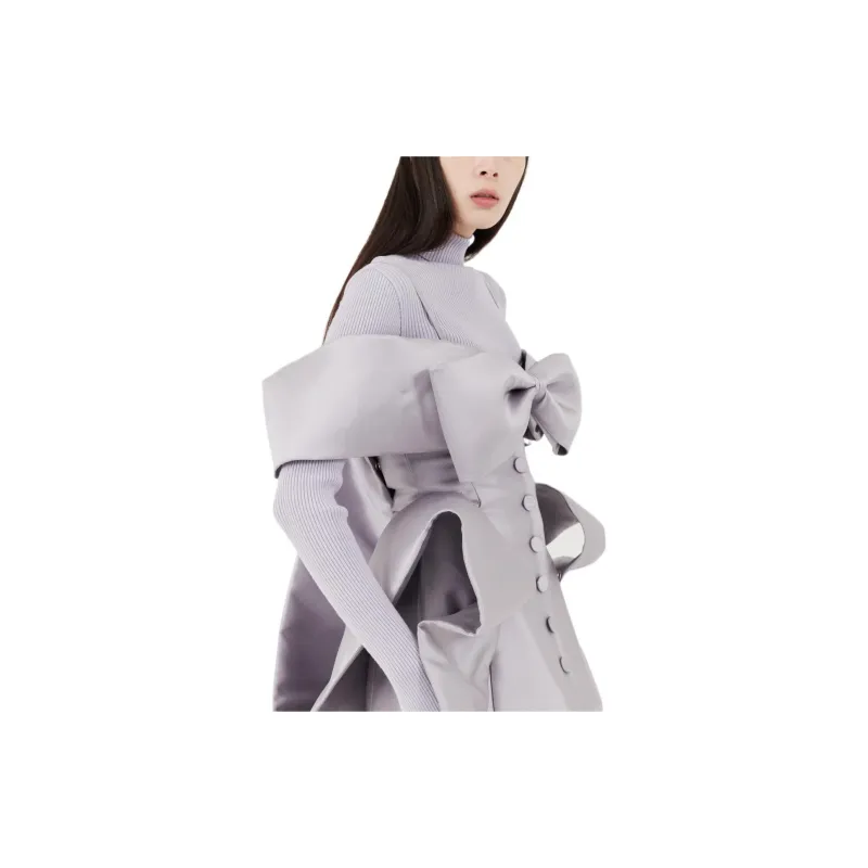 KIMHEKIM Long-Sleeved Dresses Women's Light Purple-1