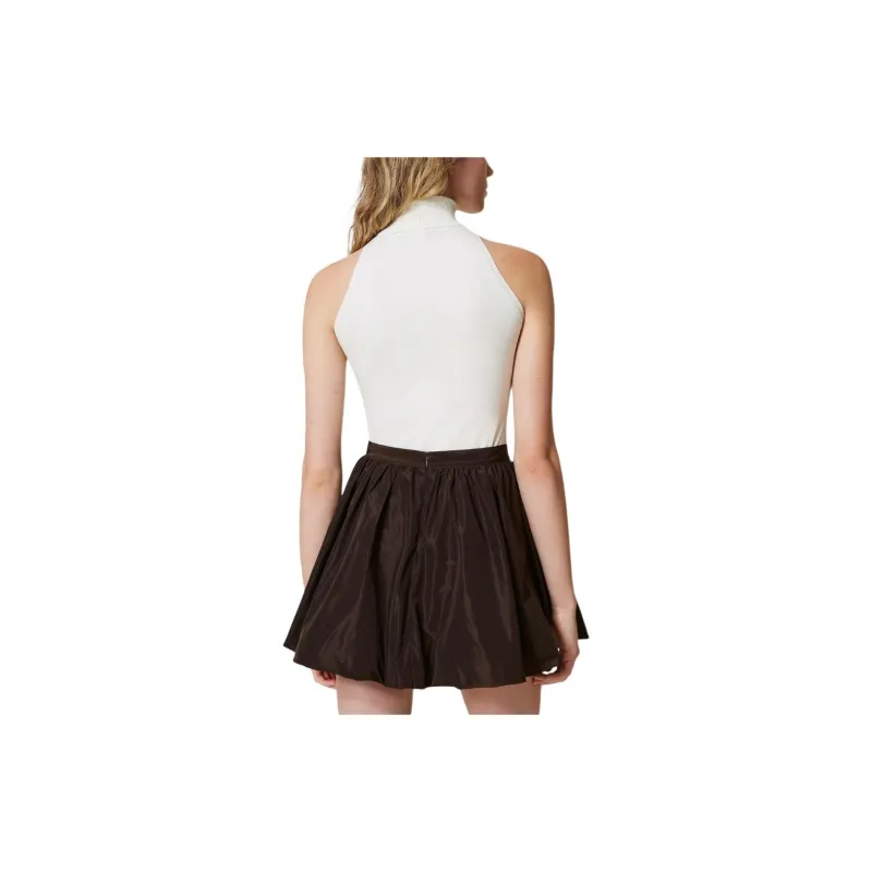 Twinset Taffeta Puffball Mini Skirt-2