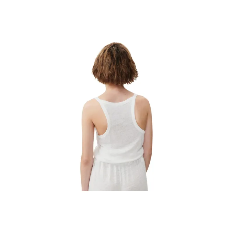 AMERICAN VINTAGE A.M SS24 DÉBARDEUR FEMME POBSBURY Camisole Women's White-2